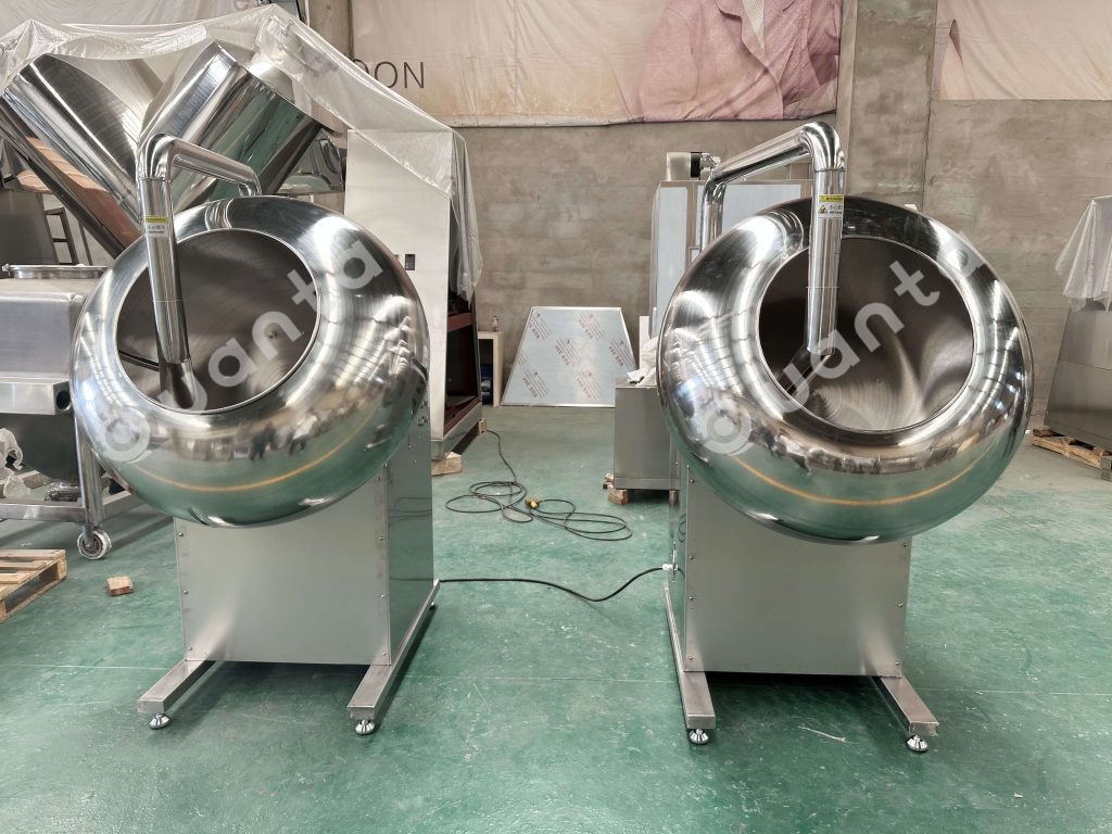 front view of BY1000 coating pan machine